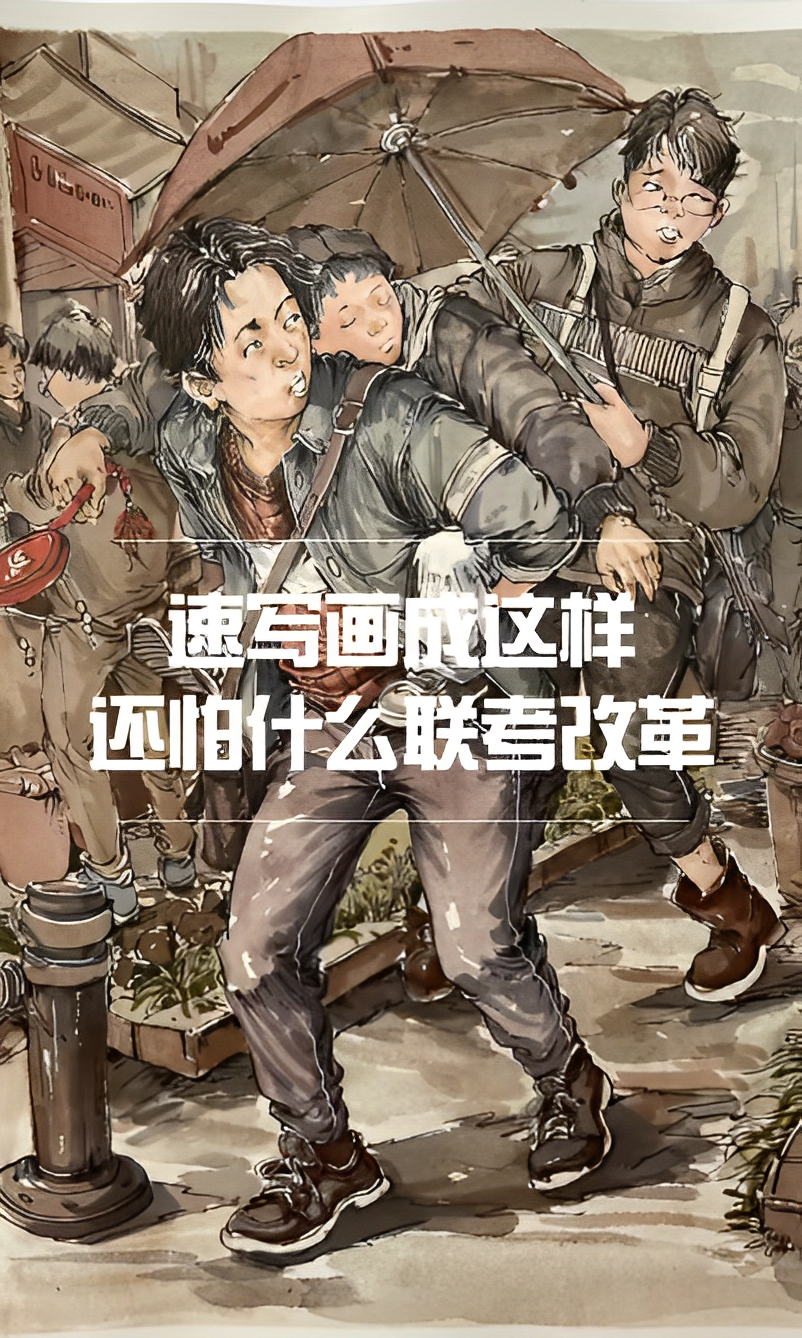 速寫畫成這樣，還怕什么聯考改革？